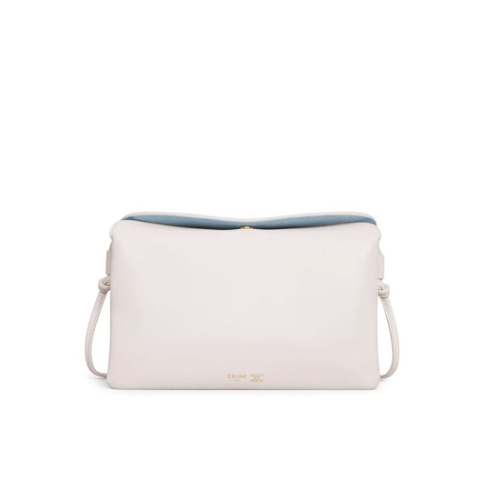 Celine Women Trio With Flap In Smooth Calfskin